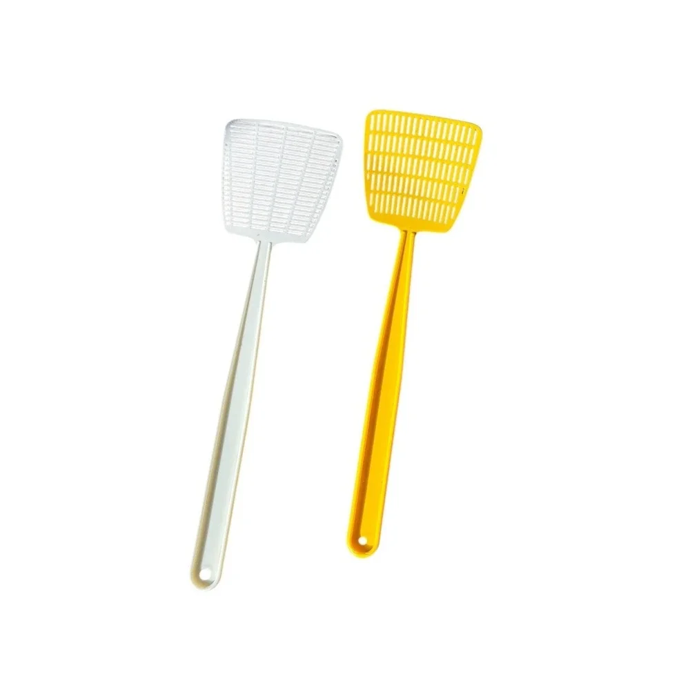 Vintage Advertising Fly Swatter Lot of 2 Plastic Farm Crown Cleaners Promo USA